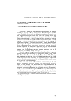 La traducci&oacute;n como interpretaci&oacute;n