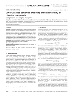 CDRUG: a web server for predicting anticancer activity of chemical