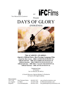days of glory - twcpublicity.com