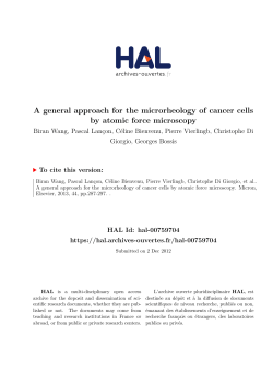 A general approach for the microrheology of cancer cells by