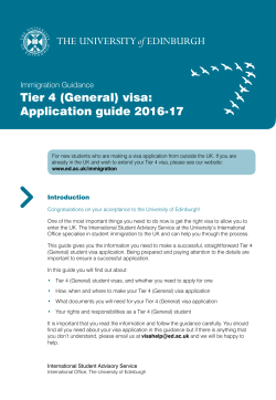 Tier 4 (General) visa: Application guide 2016-17