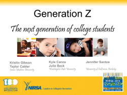 Generation Z - James Madison University