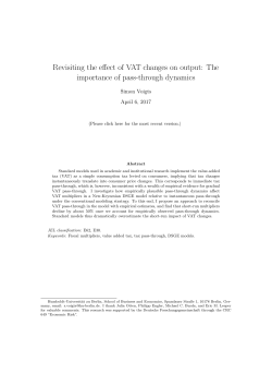 Revisiting the effect of VAT changes on output: The