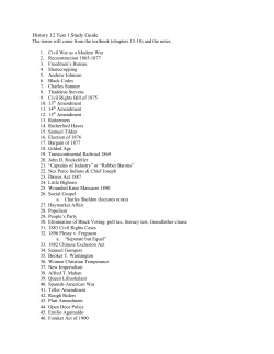 History 12 Test 1 Study Guide - Mario G. Valadez Instructor of History