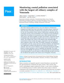 Monitoring coastal pollution associated with the largest oil