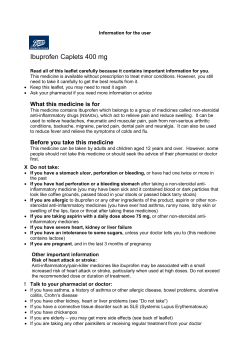 Ibuprofen Caplets 400 mg