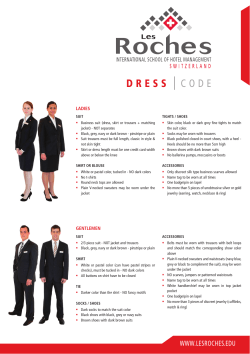 DRESS code - Les Roches