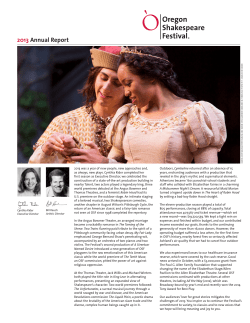 2013 Annual Report - Oregon Shakespeare Festival