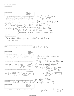 Exam III - UMD Physics
