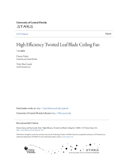 High Efficiency Twisted Leaf Blade Ceiling Fan - STARS