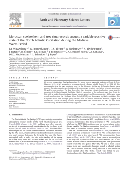 Moroccan speleothem and tree ring records suggest a variable