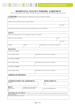 Periodic lease agreements