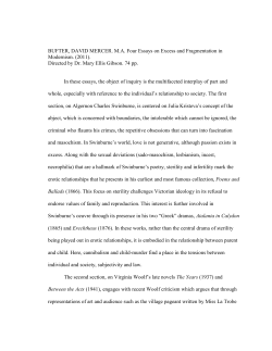 Four essays on excess and fragmentation in modernism