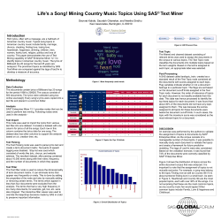 Life`s a Song! Mining Country Music Topics Using