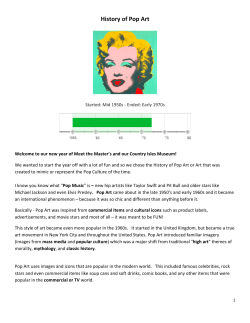 Pop Art - Biography