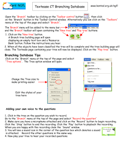 Creating a branching database with Textease