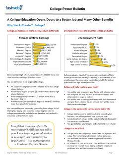 College Power Bulletin