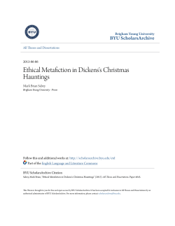 Ethical Metafiction in Dickens`s Christmas Hauntings