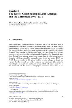 The Rise of Cohabitation in Latin America and the Caribbean, 1970