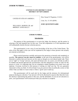 juror number - US Department of Justice