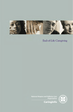 A caregiver booklet