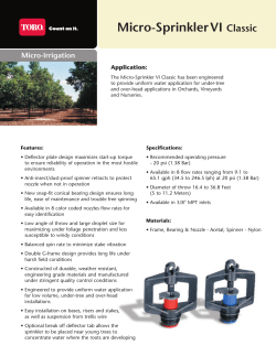 Micro-Sprinkler VI Classic