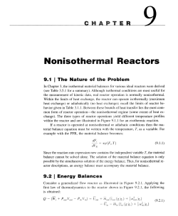 9""`---- Nonisothermal Reactors