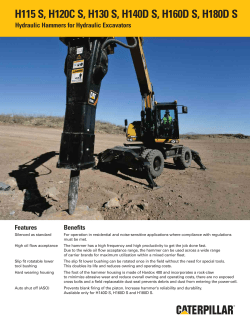 H115 S, H120C S, H130 S, H140D S, H160D S, H180D S Hydraulic