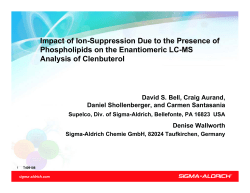 Impact of Ion-Suppression Due to the Presence of - Sigma