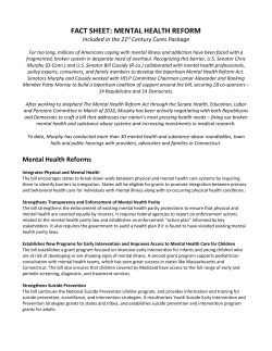 mental health reform - Senator Chris Murphy