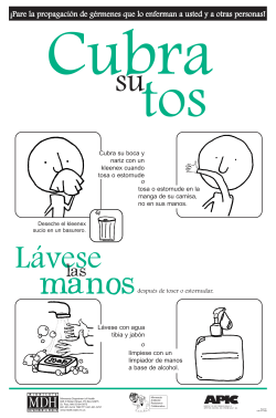 Cover Your Cough Poster for Schools - Spanish