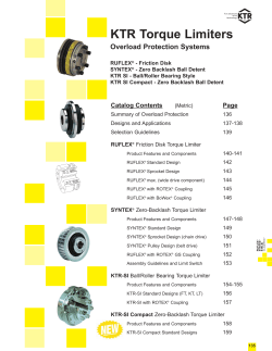 KTR Torque Limiter Catalog