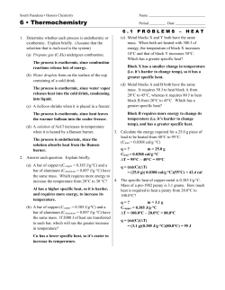 6 • Thermochemistry