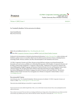 Poe Translated by Baudelaire: The Reconstruction - Purdue e-Pubs