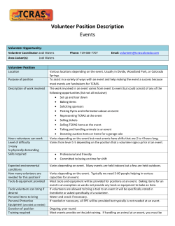 Events - TCRAS