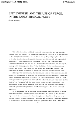 EPIC EXEGESIS AND THE USE OF VERGIL IN THE EARLY