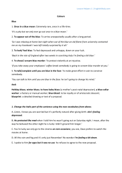 2. COLOR IDIOMS - ENGLISH 4 ITALY