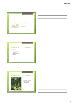 American Romanticism Overview