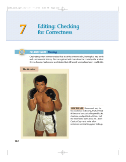 7 Editing: Checking for Correctness