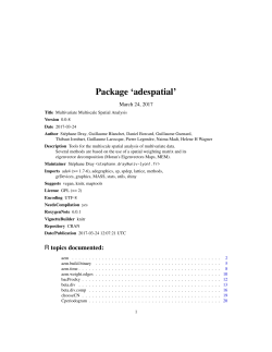 Package `adespatial`