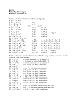 PbAf 499 University of Washington Homework Assignment #5 Find