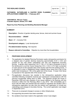 Erection of Garden Decking Area, Fences, Shed