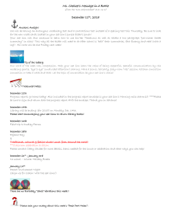 2nd Grade Message week_16_2015