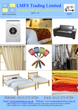 LMFS Trading Limited - Leeds and Moortown Furniture Store