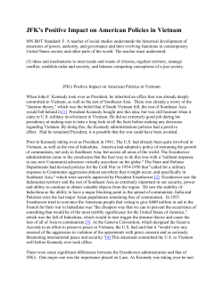 JFK`s Positive Impact on American Policies in Vietnam