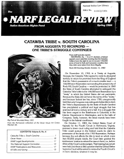 CATAWBA TRIBE v. SOUTH CAROLINA