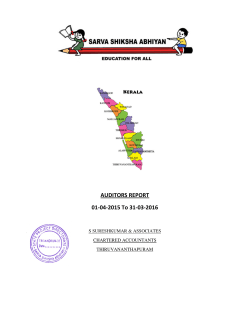 AUDITORS REPORT 01-04-2015 To 31-03-2016