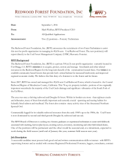 regional economic vitality. We believe the first duty of a forester is to