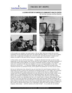 a living history of america`s community health center