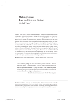 Making Space: Law and Science Fiction